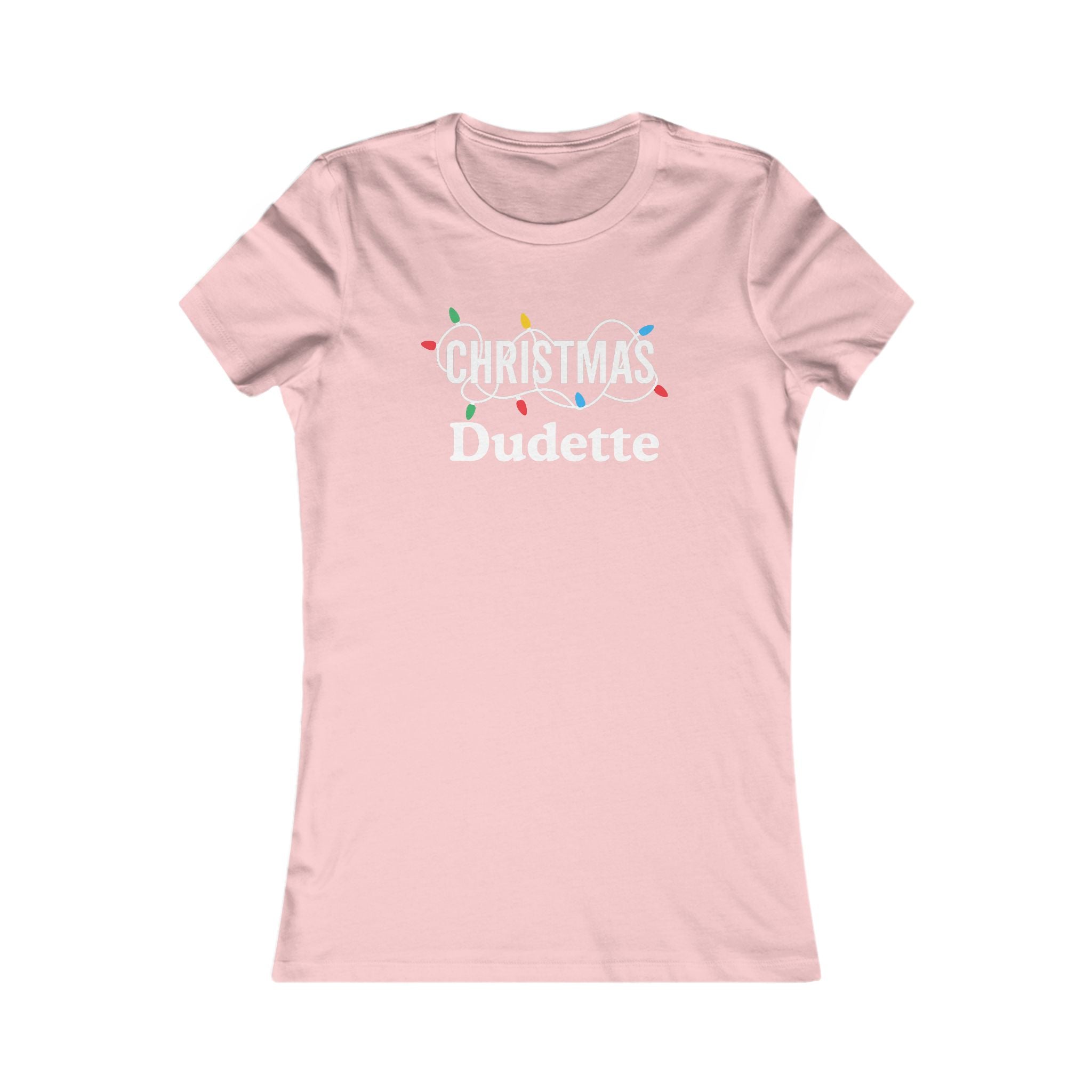 Christmas Dudette Women's Fitted Tshirt