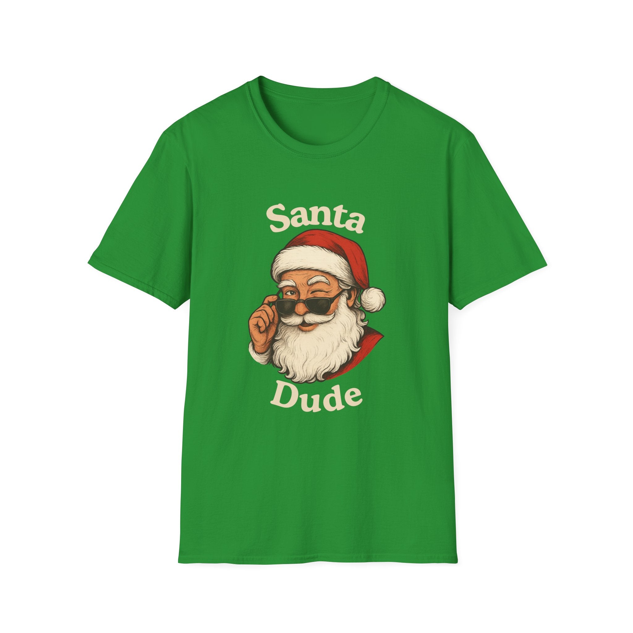 Santa Dude T‑Shirt – Retro Cool Santa Graphic Christmas Tee